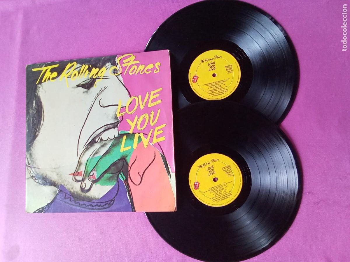 Discos de vinilo: THE ROLLING STONE LOVE YOU LIVE 1977 DOBLE LP MAC1