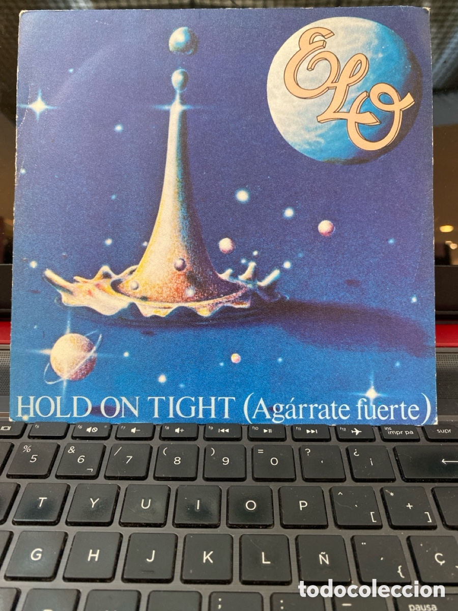 Discos de vinilo: ELO - HOLD ON TIGHT + WHEN TIME STOOD STILL SINGLE - Foto 1