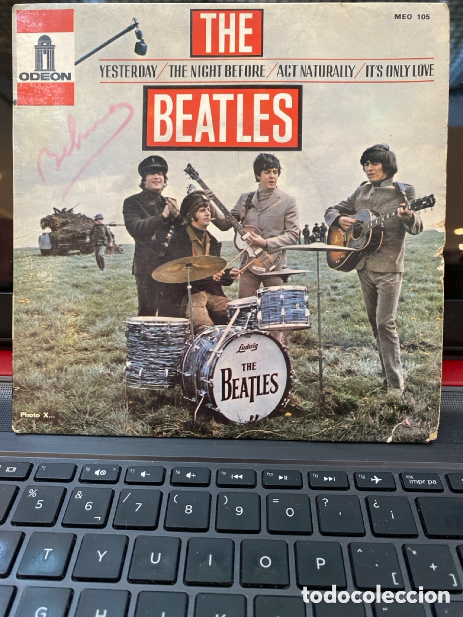 Discos de vinilo: THE BEATLES - YESTERDAY + 3 EP FRANCIA - Foto 1