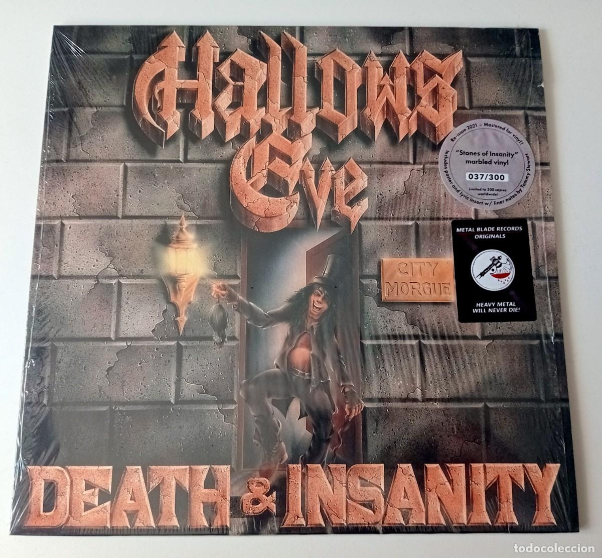 Discos de vinilo: LP HALLOWS EVE - DEATH & INSANITY - Foto 1