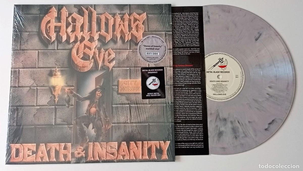 Discos de vinilo: LP HALLOWS EVE - DEATH & INSANITY - Foto 3