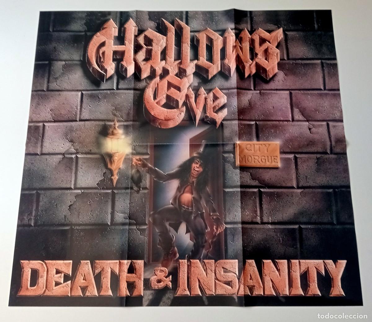 Discos de vinilo: LP HALLOWS EVE - DEATH & INSANITY - Foto 6
