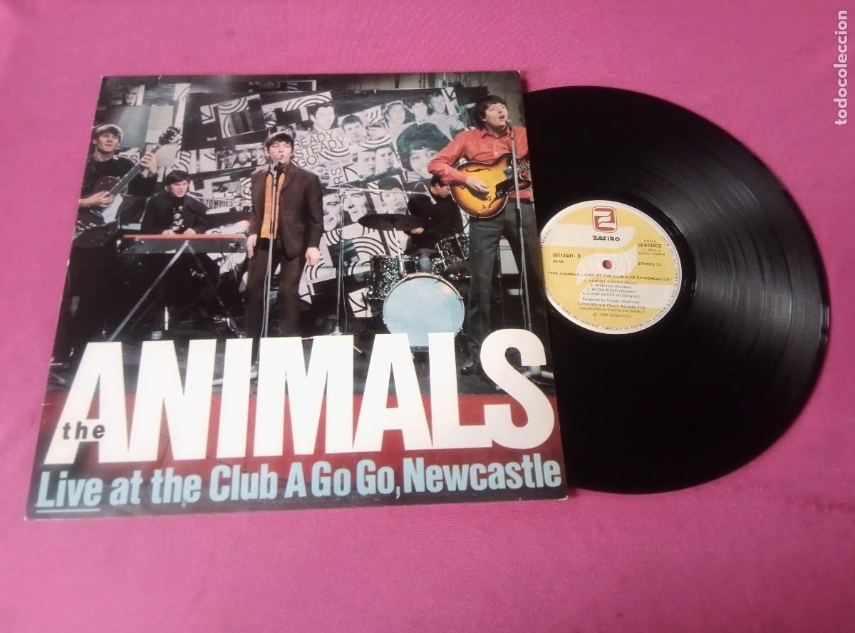 Discos de vinilo: THE ANIMALS LIVE AT THE CLUB A GO GO NEWCASTLE 1989 LP MAC1
