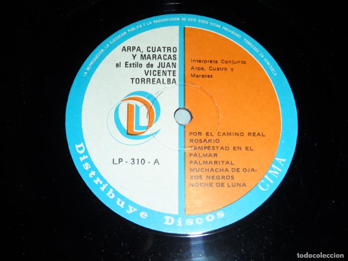 Discos de vinilo: JUAN VICENTE TORREALBA - Conjunto Arpa - Foto 3