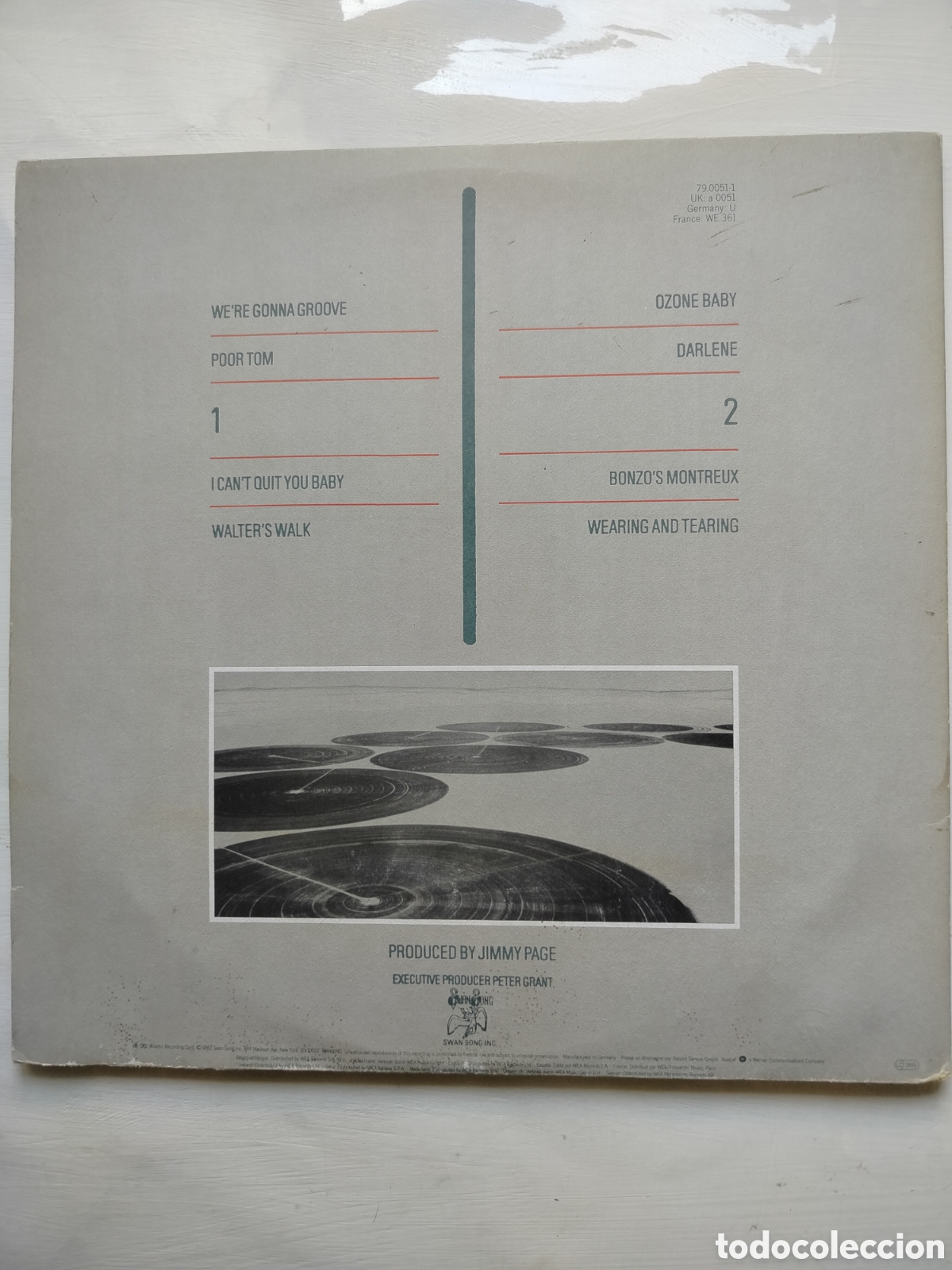 Discos de vinilo: Defectuoso Led Zeppelin LP - Foto 2