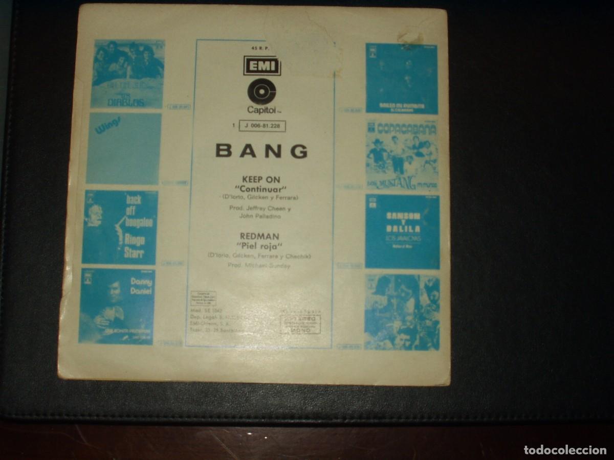 Discos de vinilo: BANG SINGLE KEEP ON HARD ROCK - Foto 2