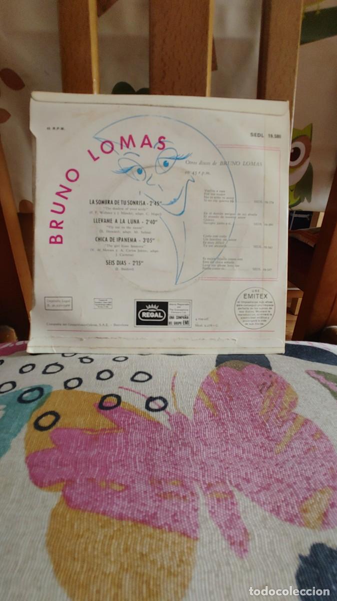 Discos de vinilo: BRUNO LOMAS-EP LA SOMBRA DE TU SONRISA +3 - Foto 2