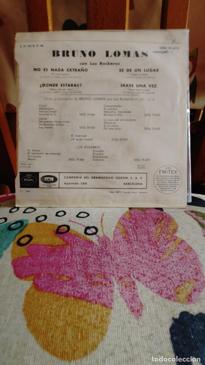 Discos de vinilo: BRUNO LOMAS-EP SE DE UN LUGAR +3 - Foto 2