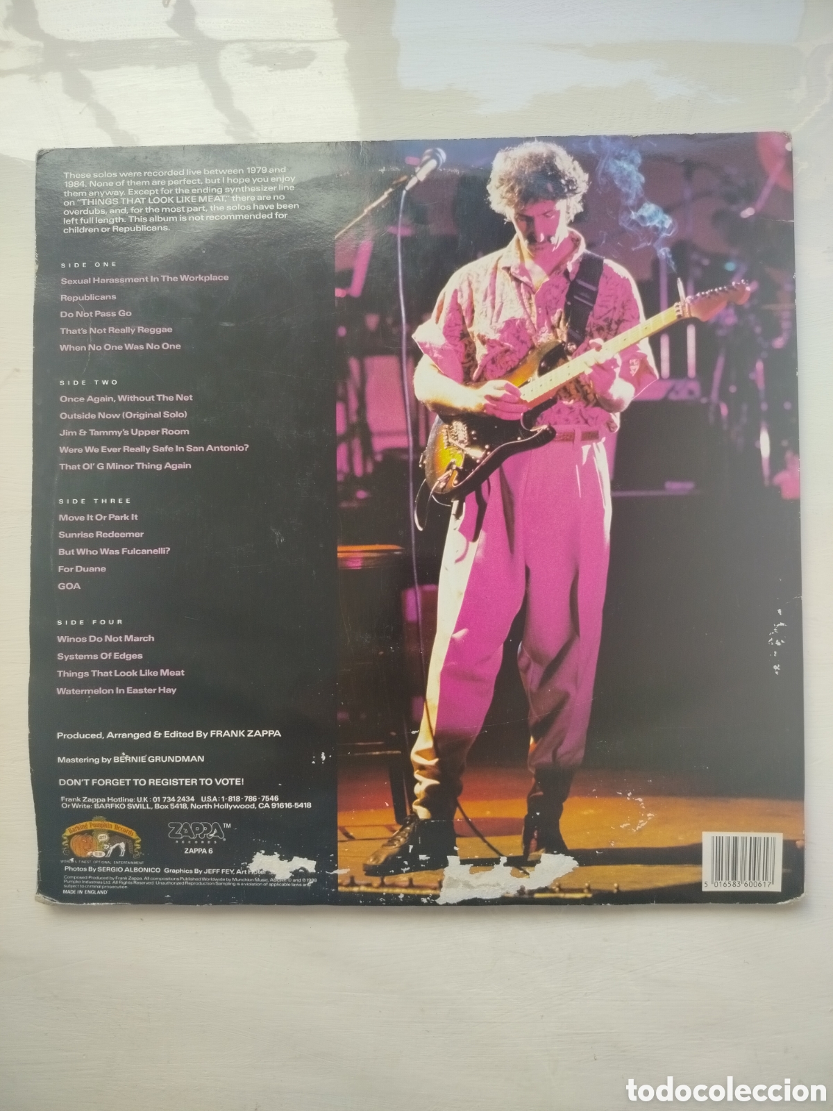 Discos de vinilo: Defectuoso Frank Zappa LP Guitar - Foto 2
