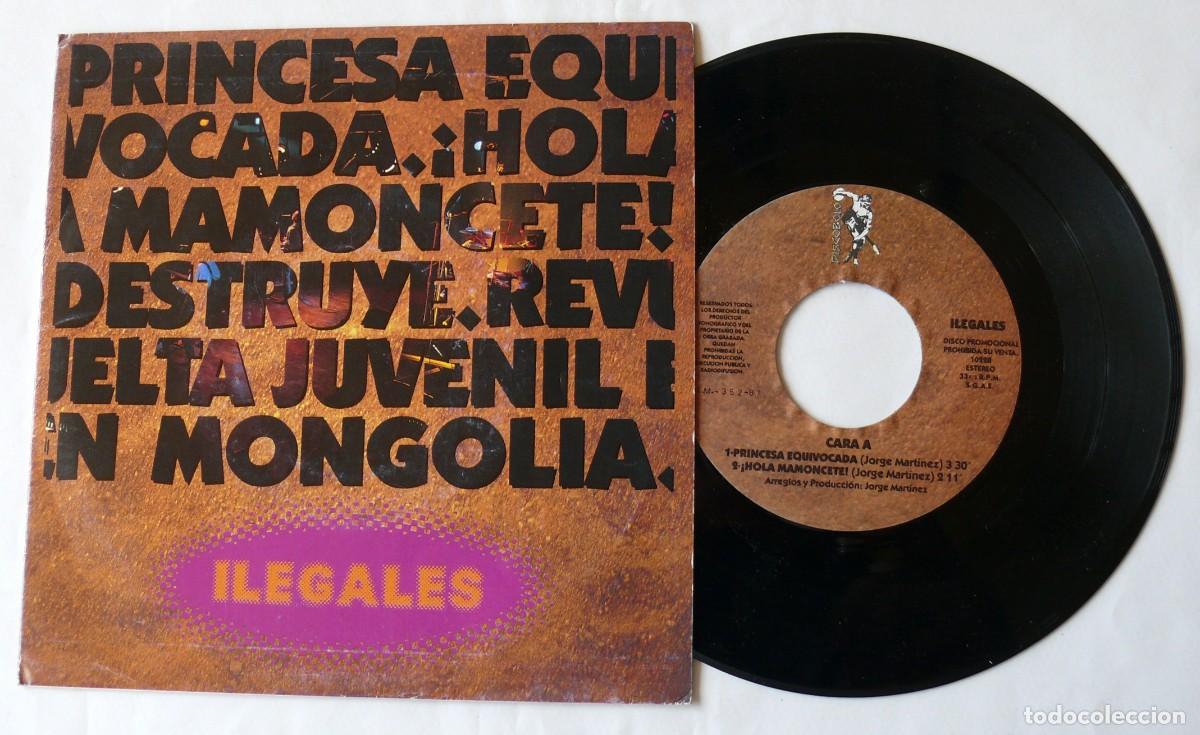 Discos de vinilo: Ilegales - Princesa equivocada - Single - Foto 1