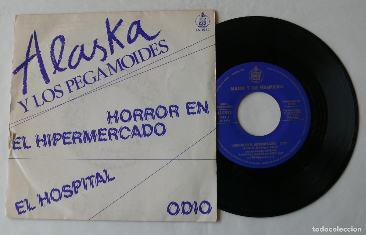 Discos de vinilo: Alaska y los Pegamoides - Horror en el hipermercado - Single - Foto 1