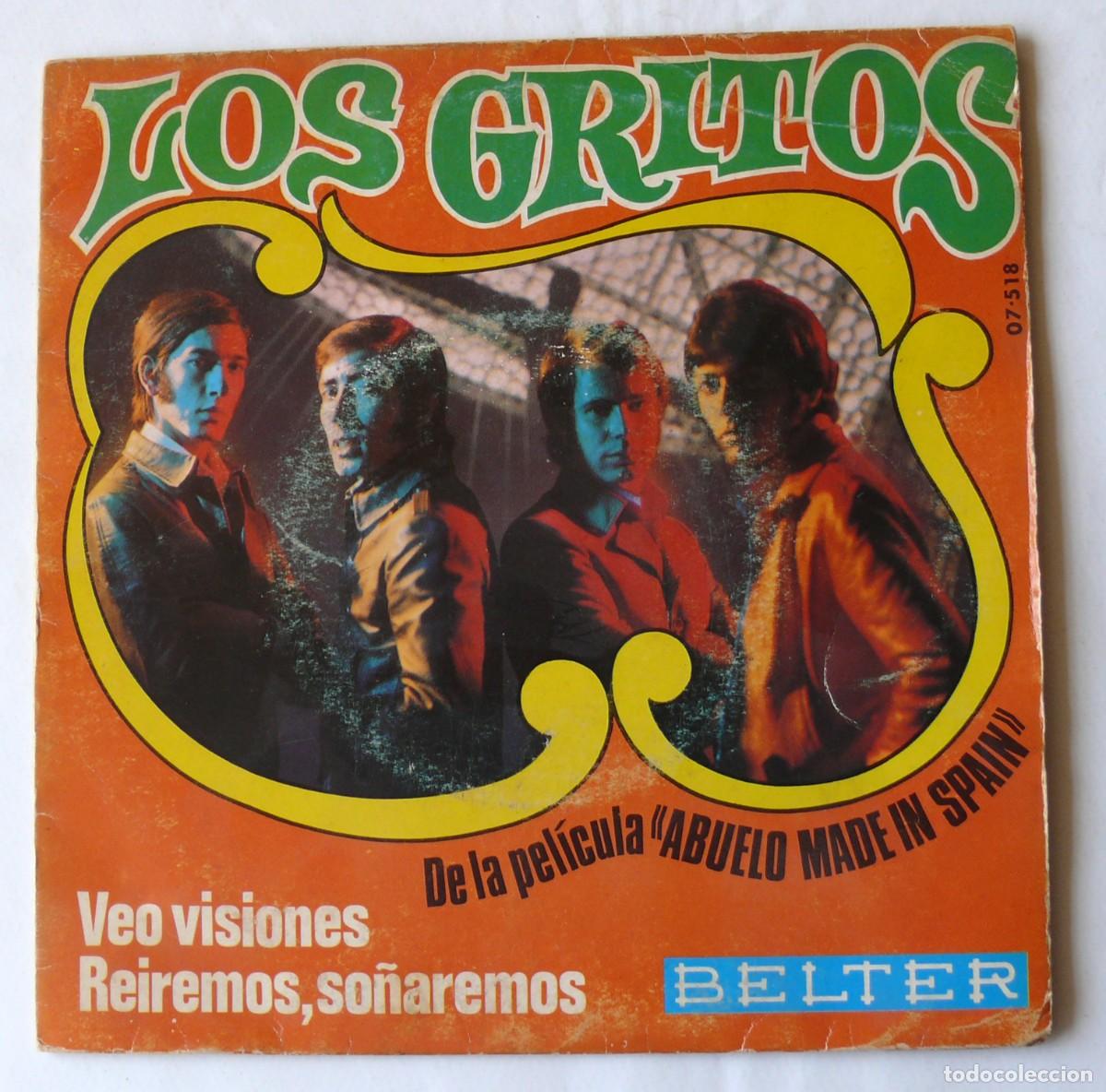 Discos de vinilo: Los Gritos - Veo visiones - Single - Foto 1