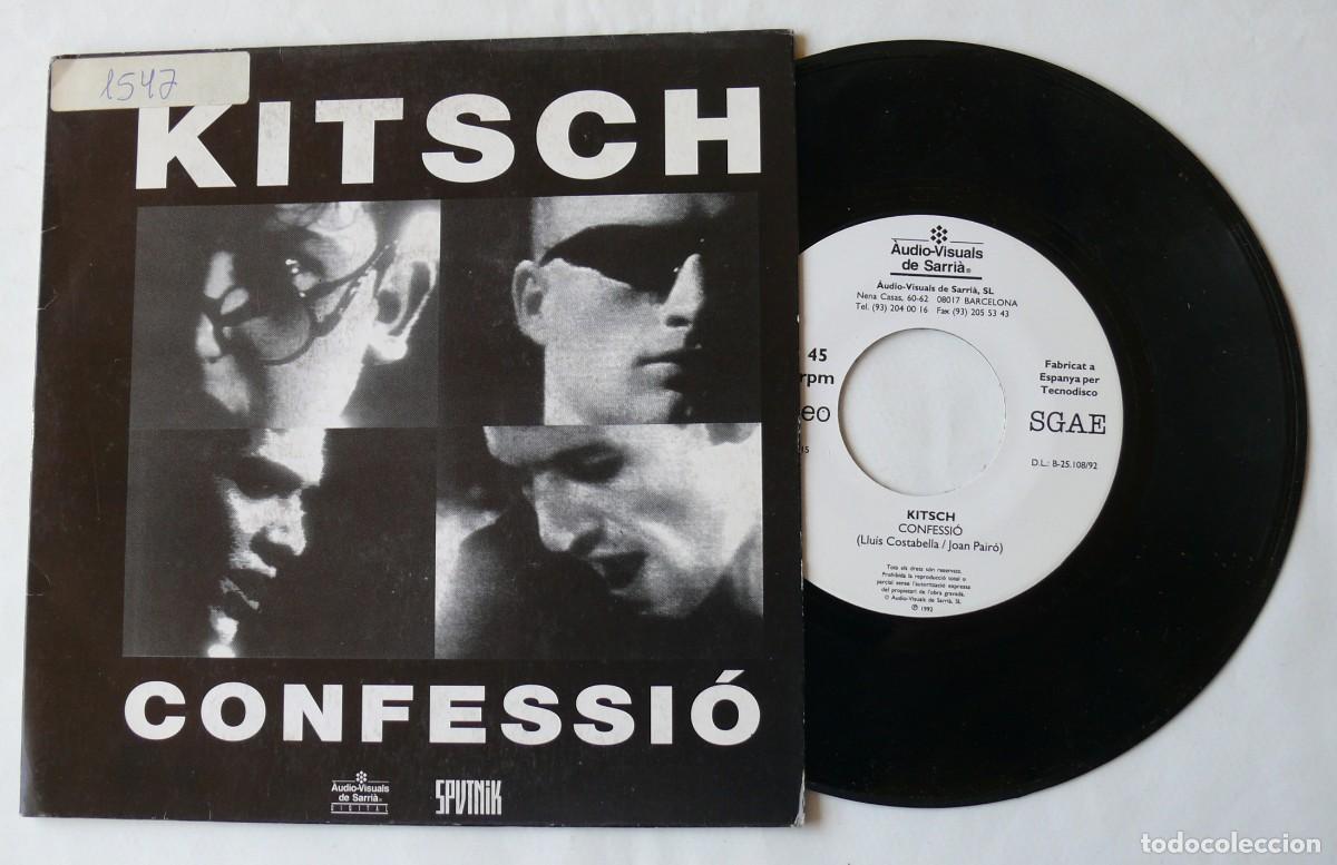 Discos de vinilo: Kitsch - Confessi&oacute; - Single - Foto 1