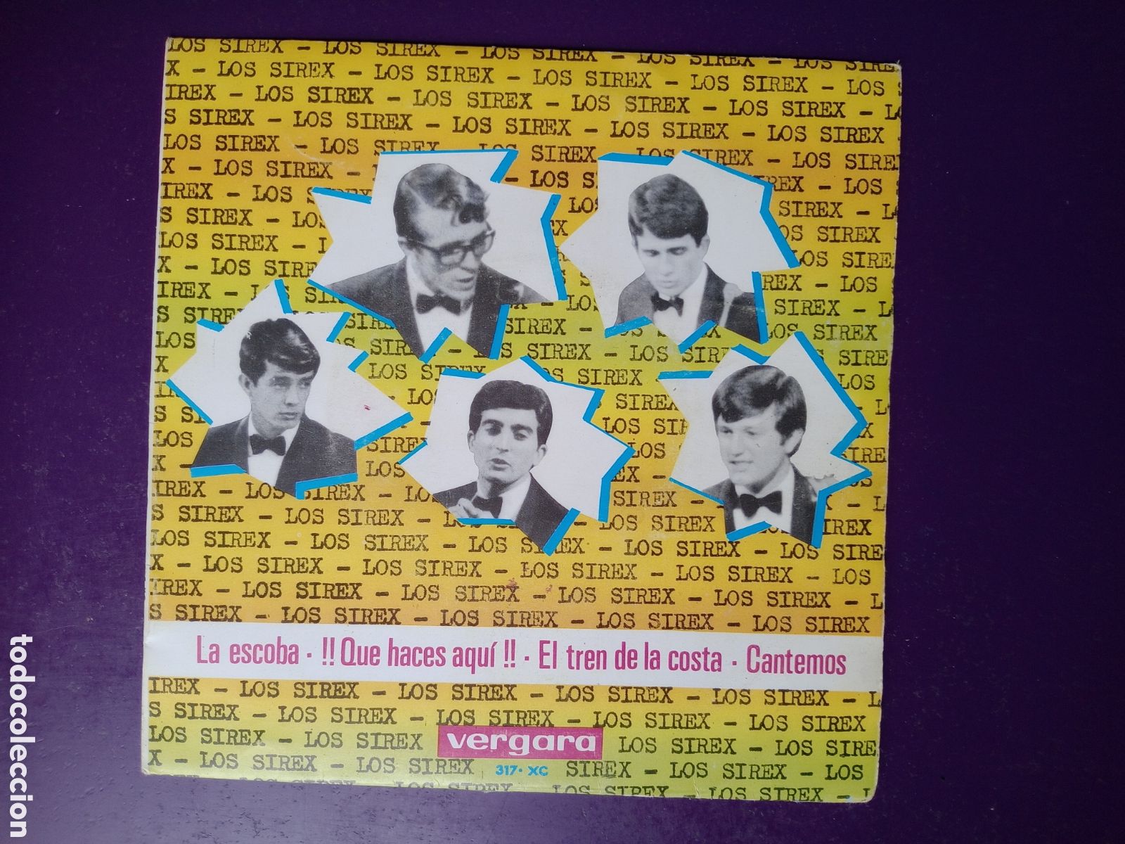 Discos de vinilo: LOS SIREX - EP VERGARA 1966 - LA ESCOBA / EL TREN DE LA COSTA +2 - POP BEAT GARAGE 60'S - POCO USO