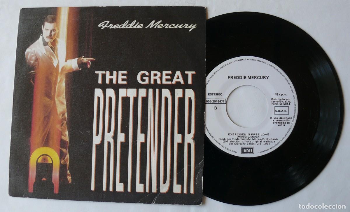 Discos de vinilo: Freddie Mercury - The great pretender - Single - Foto 1