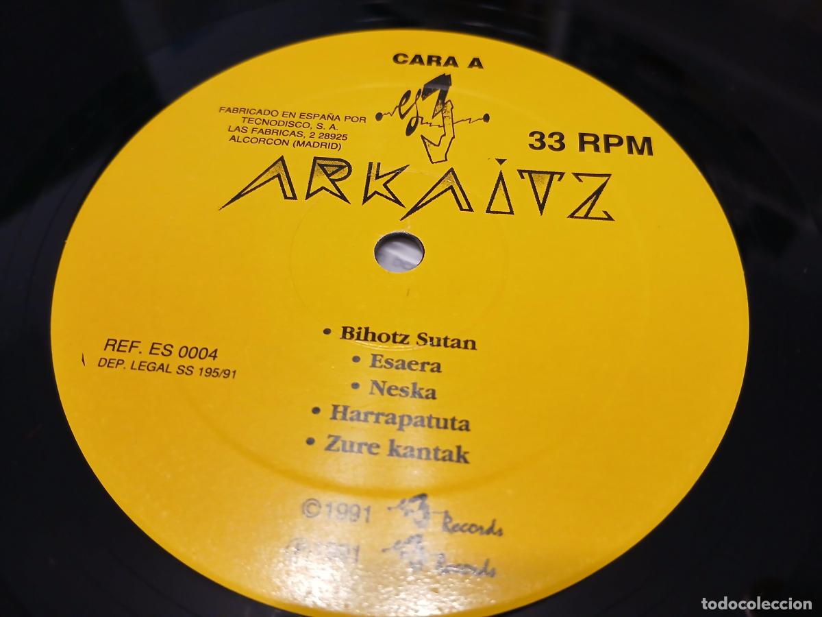 Discos de vinilo: Arkaitz &ndash; Zuenzat- (1991) LP disco vinilo - Foto 2