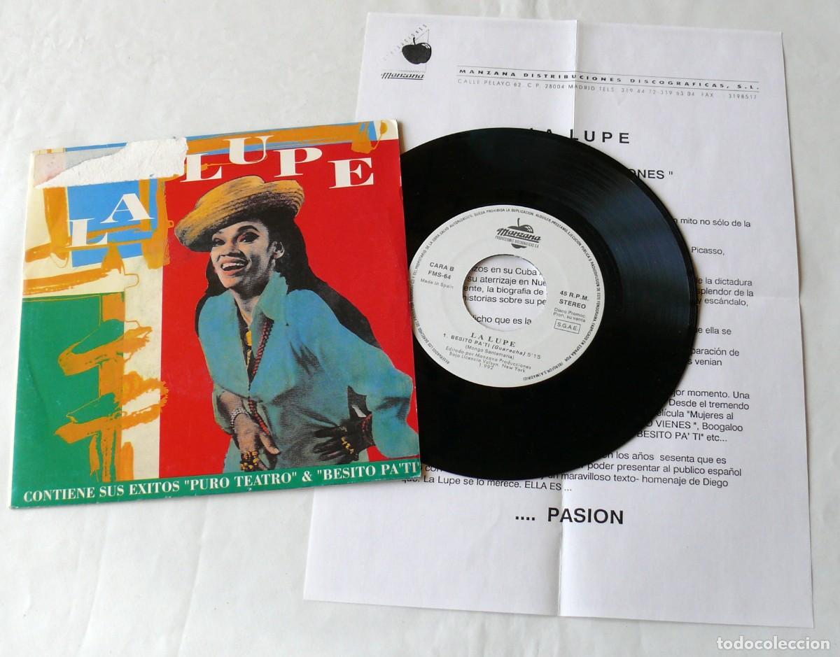 Discos de vinilo: La Lupe - Puro teatro - Single - Foto 1