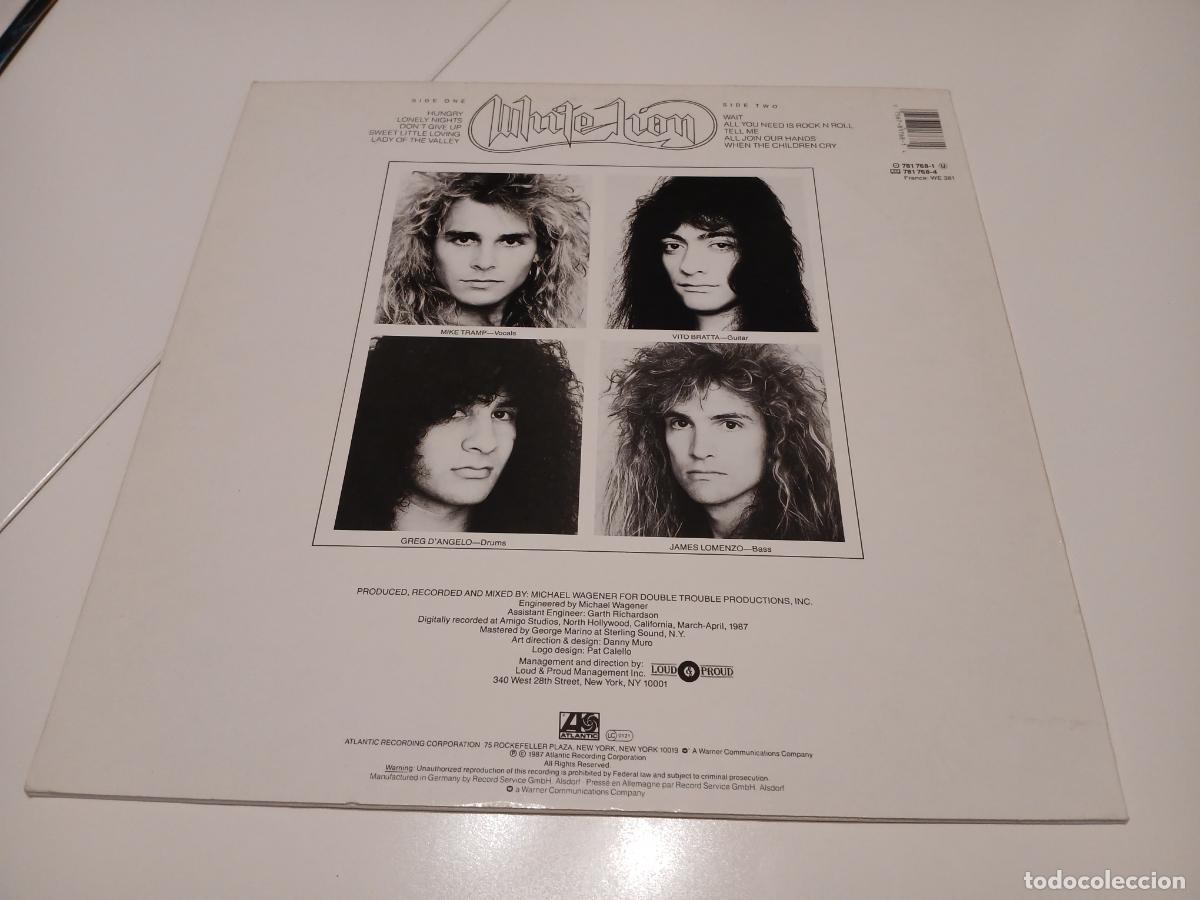 Discos de vinilo: White Lion &ndash; Pride- (1987) LP disco vinilo - Foto 9