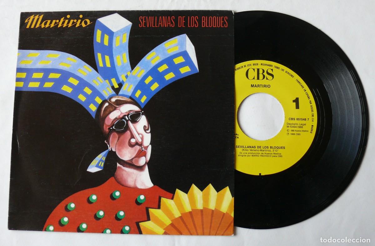 Discos de vinilo: Martirio - Sevillanas de los bloques - Single - Foto 1
