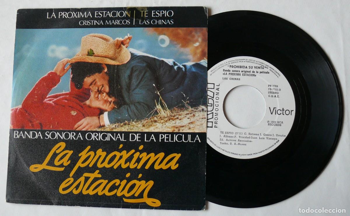 Discos de vinilo: Las Chinas - Te espio - La proxima estacion - Single - Foto 1