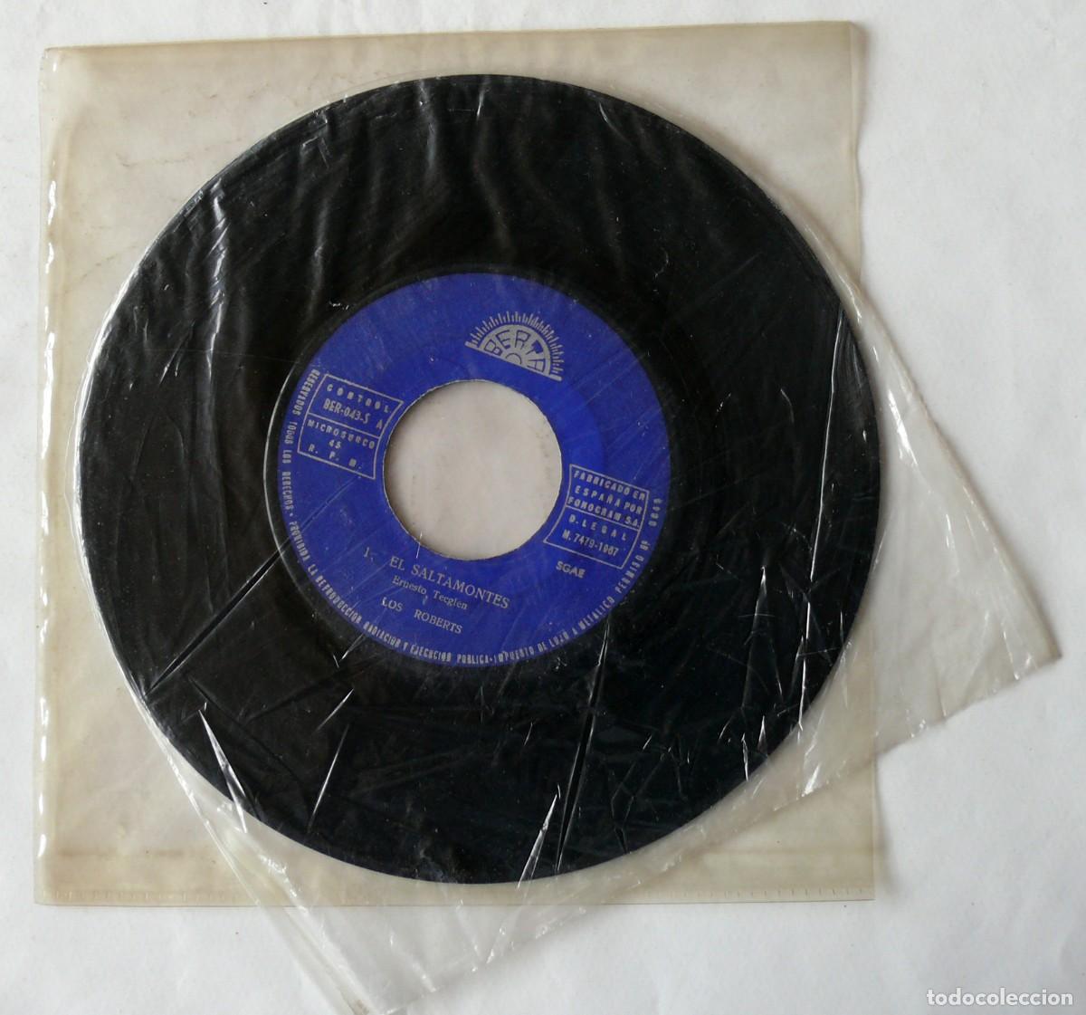 Discos de vinilo: Los Roberts - El saltamontes - Single - Foto 1
