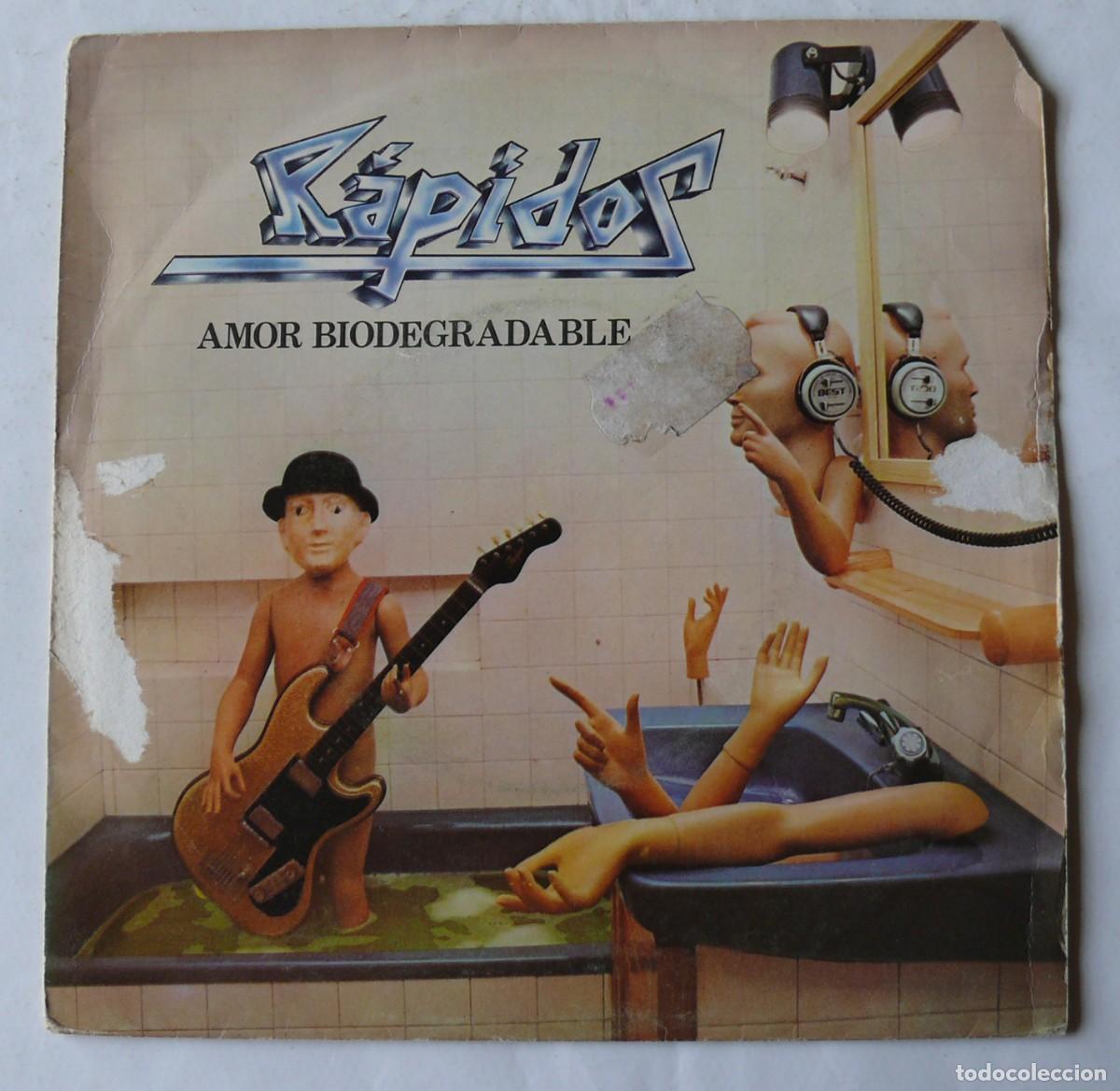Discos de vinilo: Los Rapidos - Amor biodegradable - Single - Foto 1