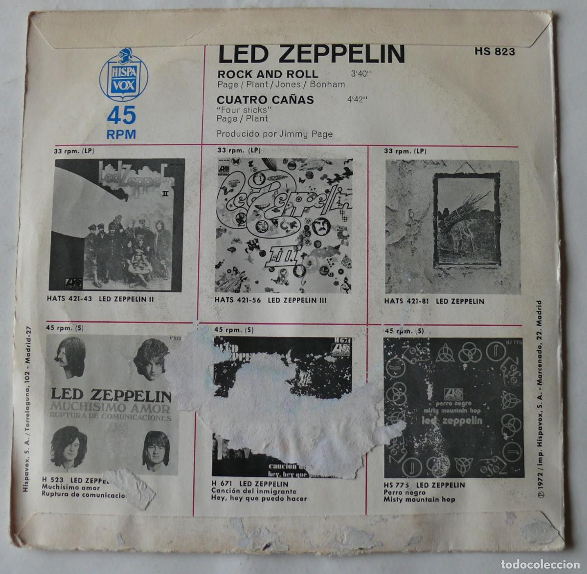 Discos de vinilo: Led Zeppelin - Rock And Roll - Single - Foto 2