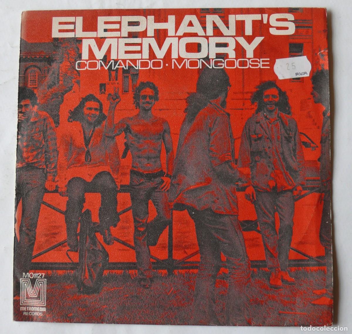 Discos de vinilo: Elephants Memory - Comado - Mongoose - Single - Foto 1