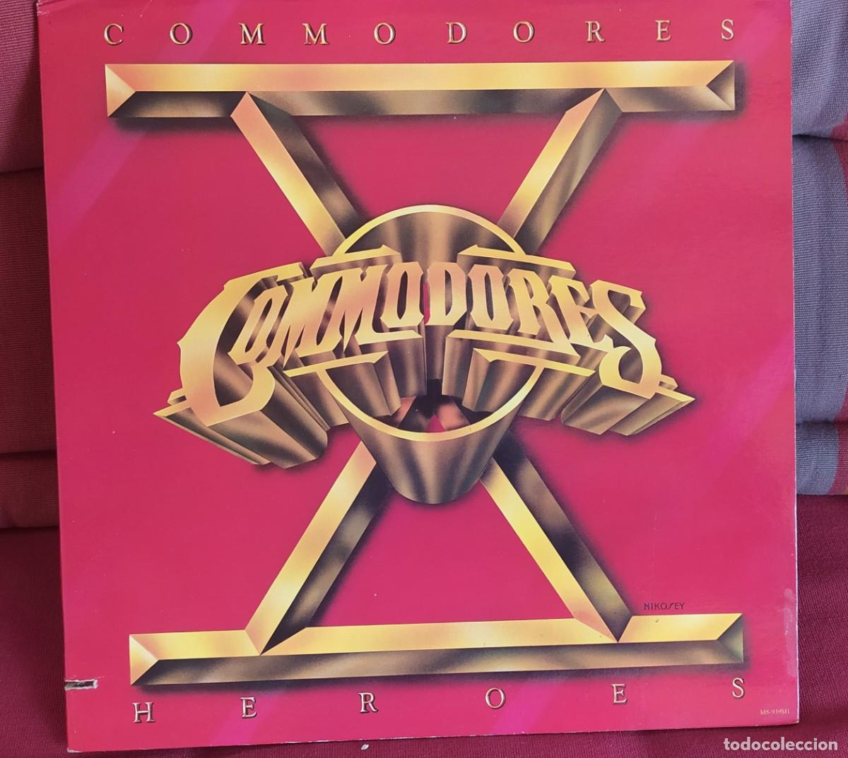 Discos de vinilo: LP Commodores. Heroes - Foto 1
