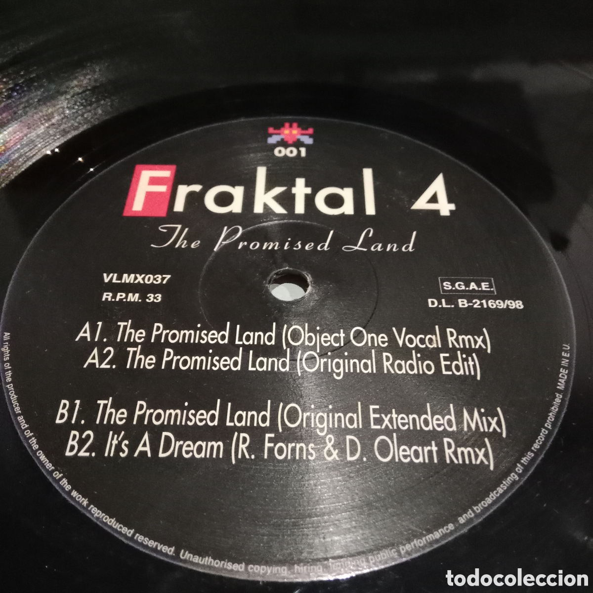 Discos de vinilo: FRAKTAL 4 - THE PROMISED LAND - MAXI-SINGLE 12&rdquo; - Foto 4