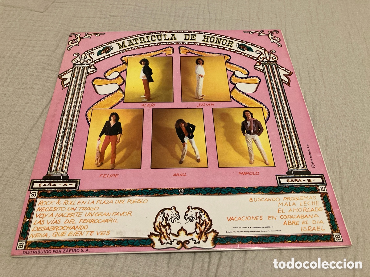 Discos de vinilo: Tequila - Matricula de honor 1978 - Foto 2