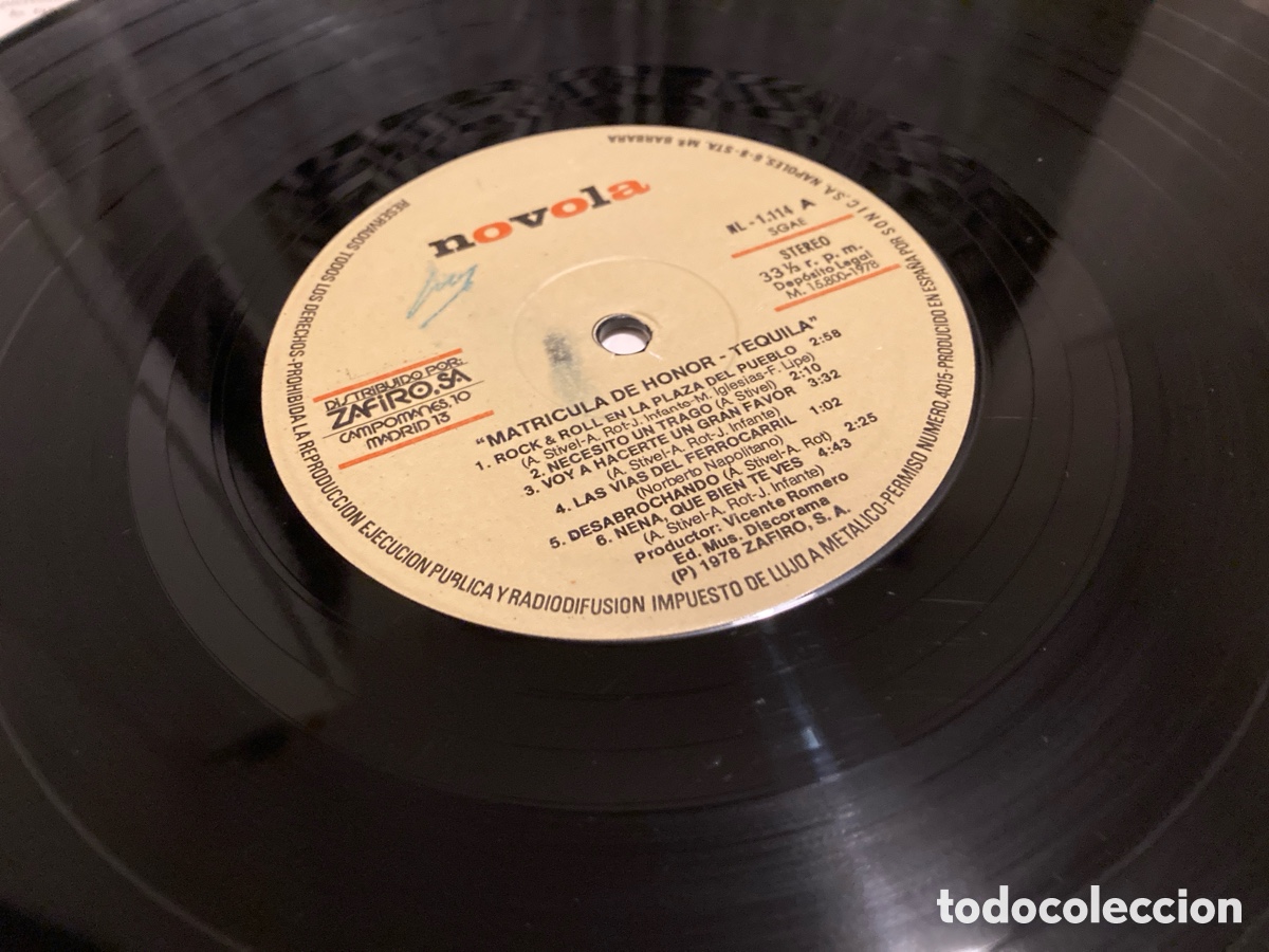 Discos de vinilo: Tequila - Matricula de honor 1978 - Foto 9