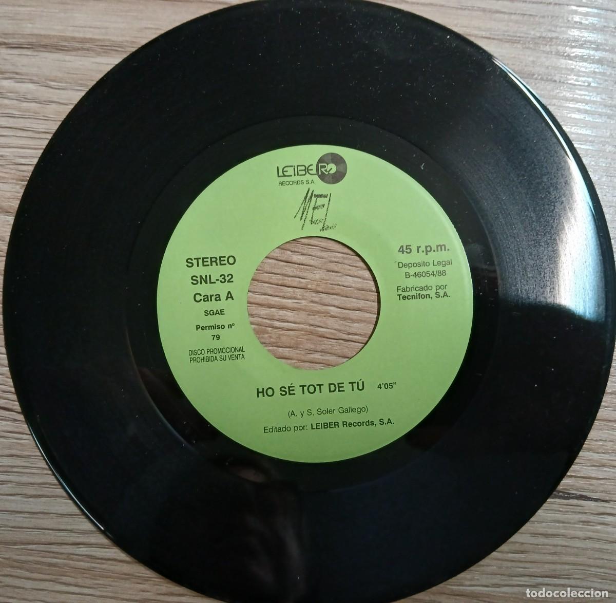 Discos de vinilo: DISCO VINILO SINGLE MEL (HO SE TOT DE TU) - Foto 3