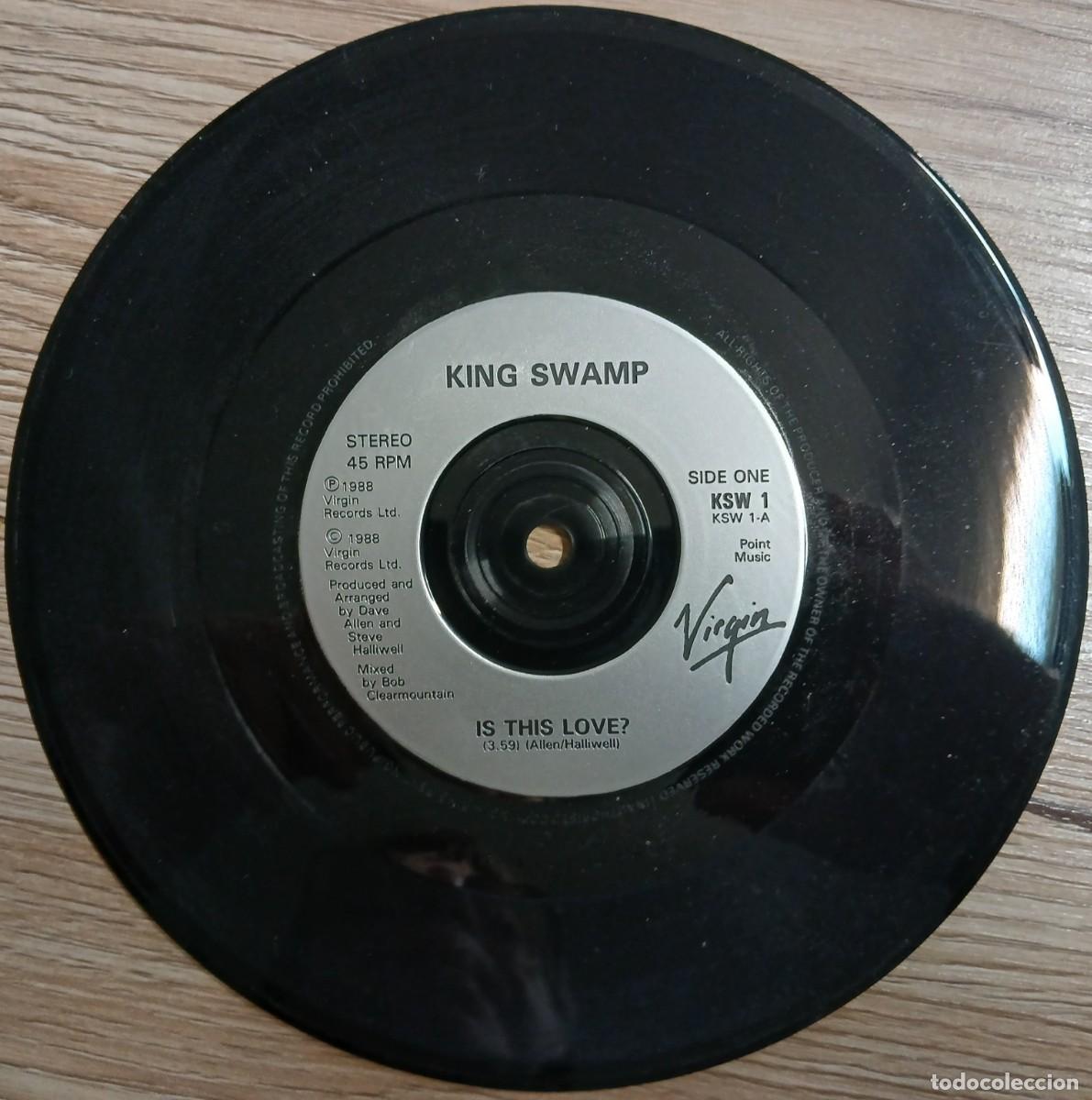 Discos de vinilo: DISCO VINILO SINGLE KING SWAMP (IS THIS LOVE) - Foto 3