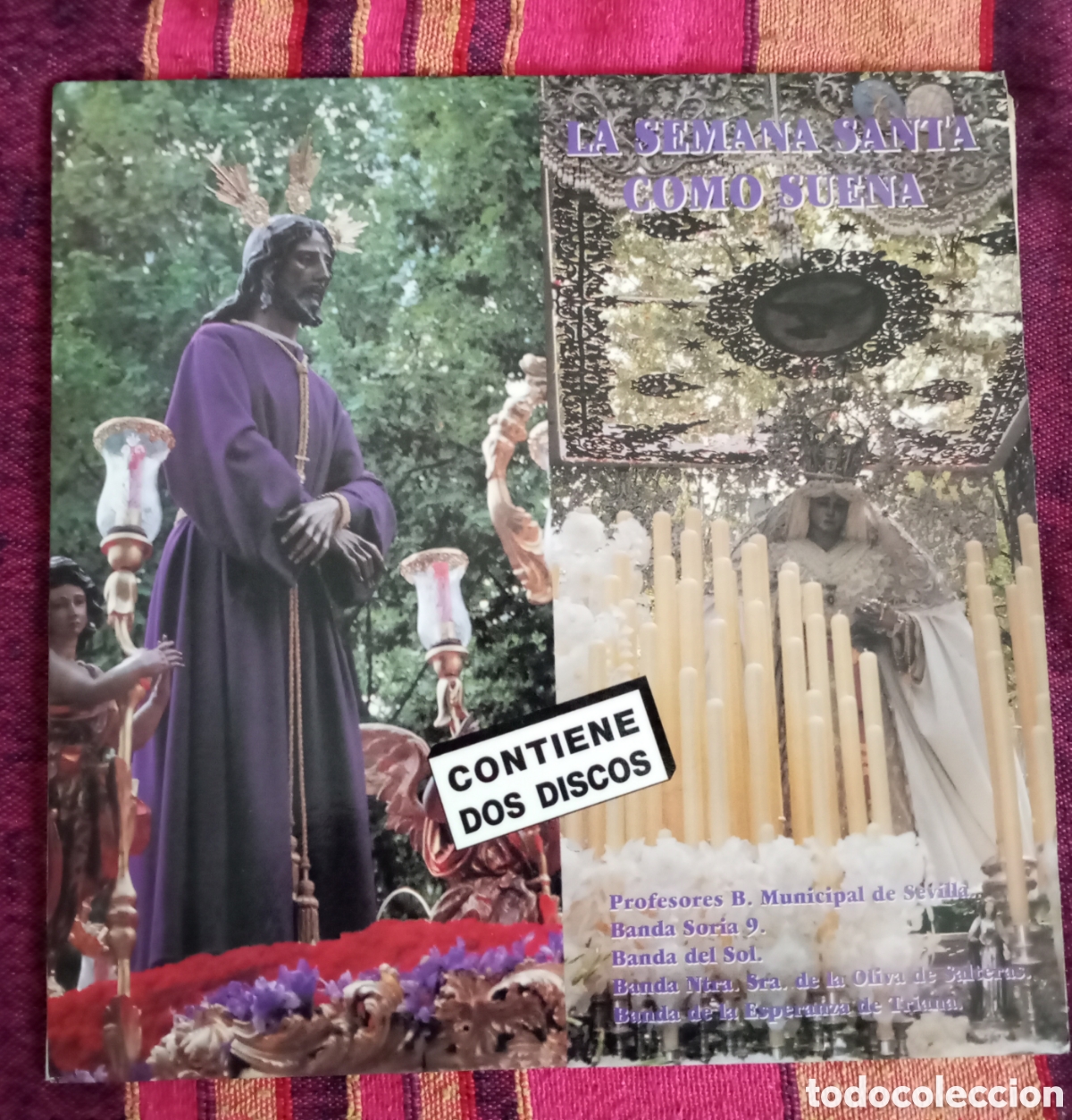 Discos de vinil: Doble lp la semana santa como suena profesores. Municipal de Sevilla banda Soria 9