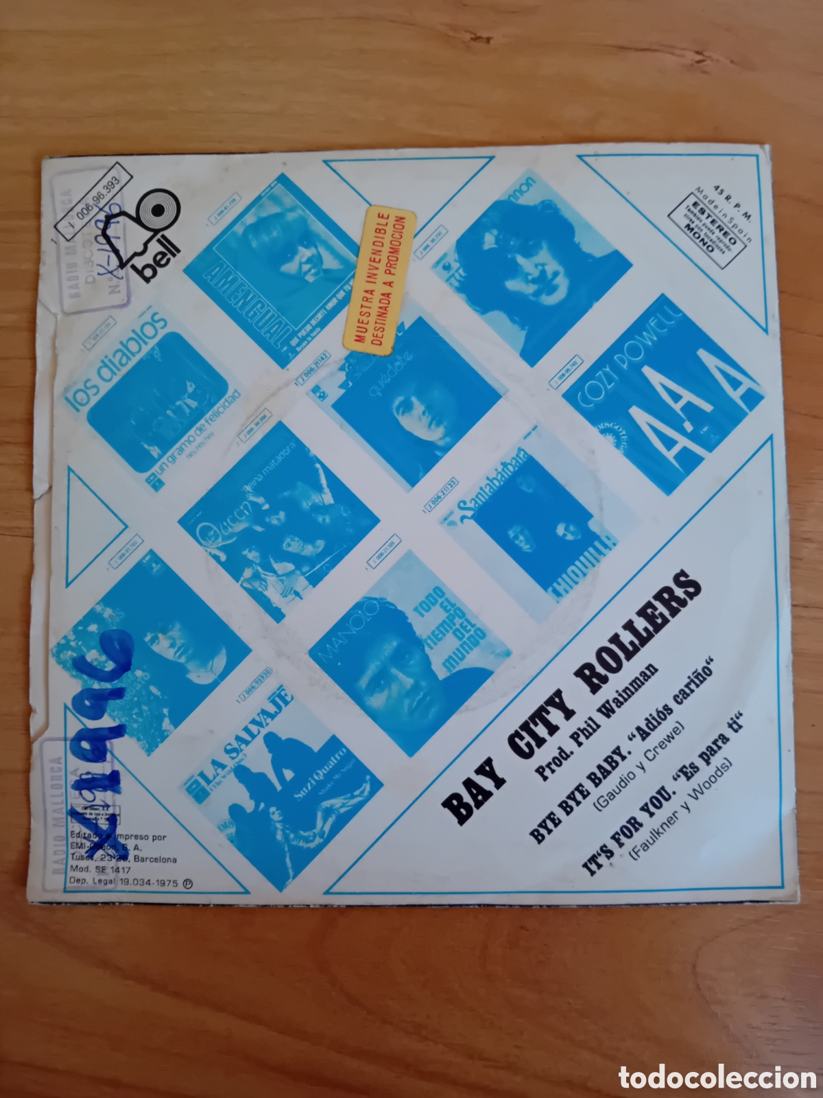 Discos de vinilo: BAD CITY ROLLERS. BYE BYE BABY - Foto 2