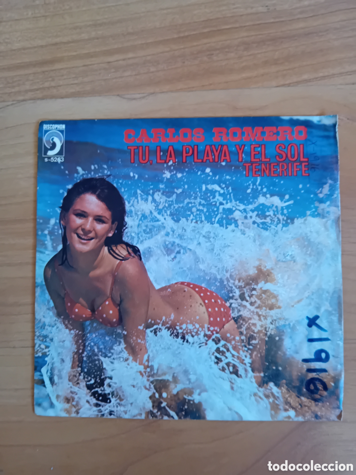Discos de vinilo: CARLOS ROMERO. TU, LA PLAYA Y EL SOL - Foto 1