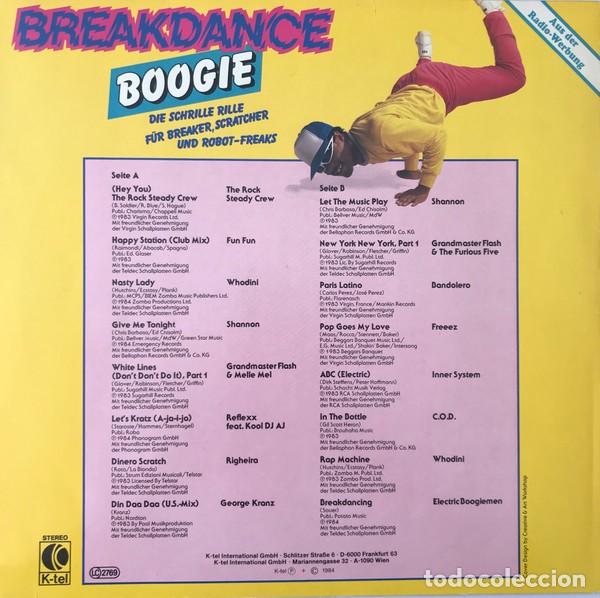 Discos de vinilo: Various - Breakdance Boogie (LP, Comp) Label:K-Tel Cat#: TG 1493 - Foto 2