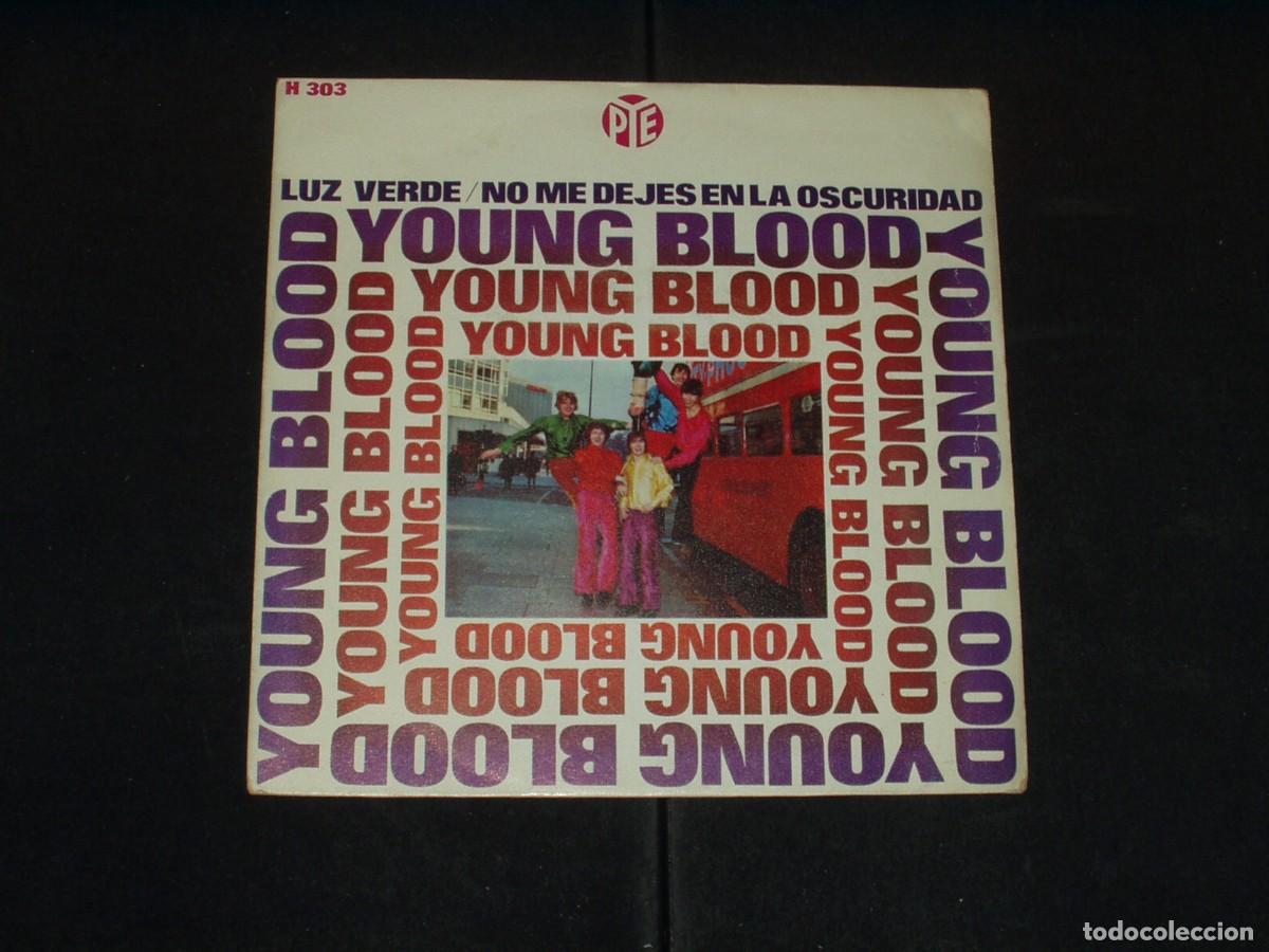 Discos de vinilo: YOUNG BLOOD SINGLE LUZ VERDE - Foto 1