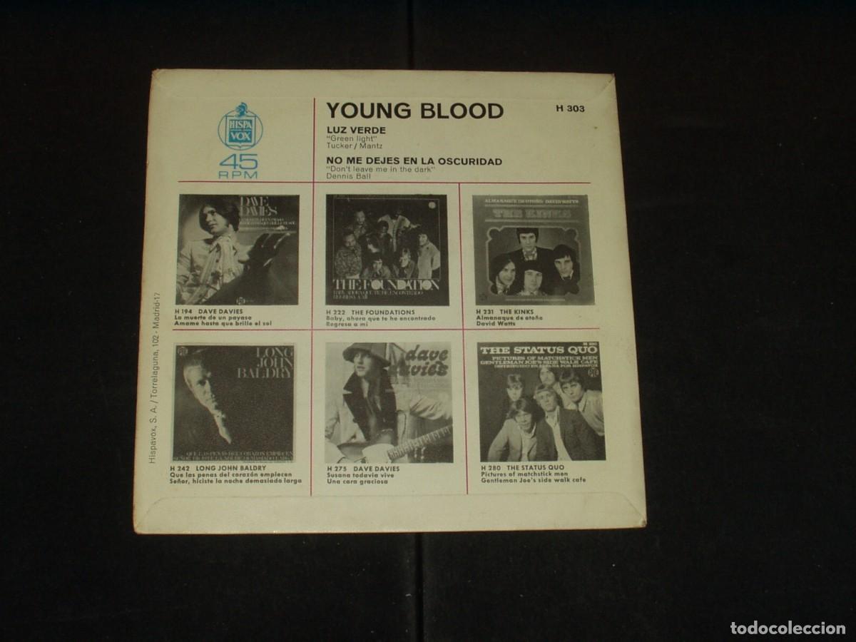 Discos de vinilo: YOUNG BLOOD SINGLE LUZ VERDE - Foto 2