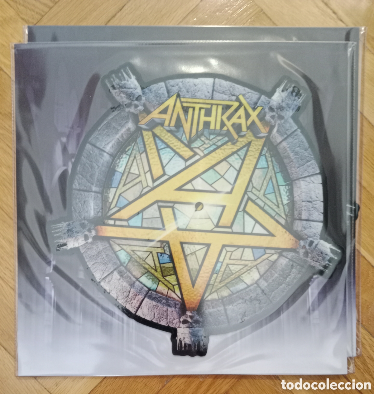 Discos de vinilo: Anthrax - Blood eagle wings single shaped - Foto 1
