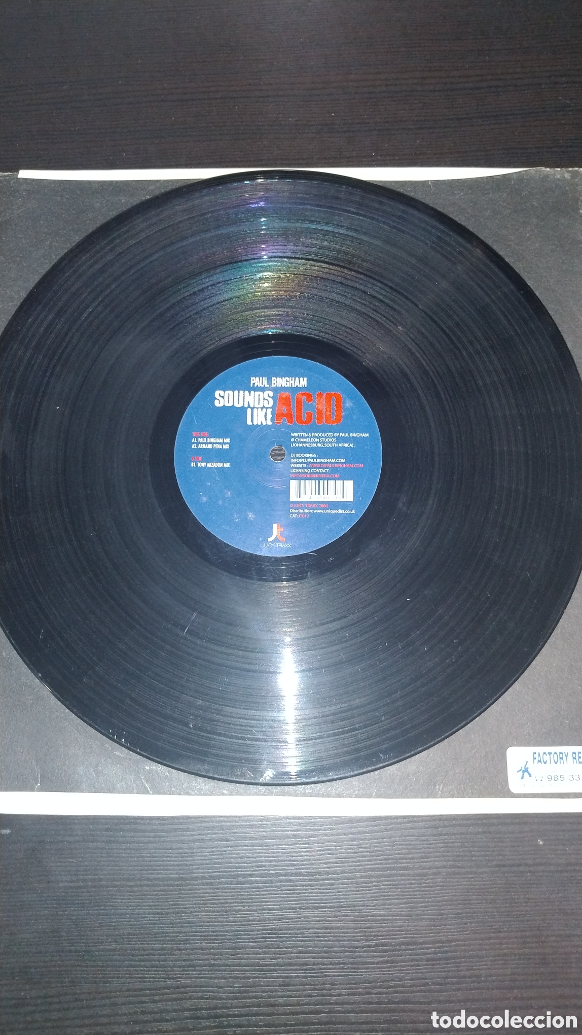 Discos de vinilo: Paul bingham sounds like acid - Foto 3