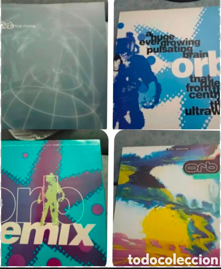 Discos de vinilo: Lote 4 vinilos The Orb maxis 90s dance ambient house chill out klf
