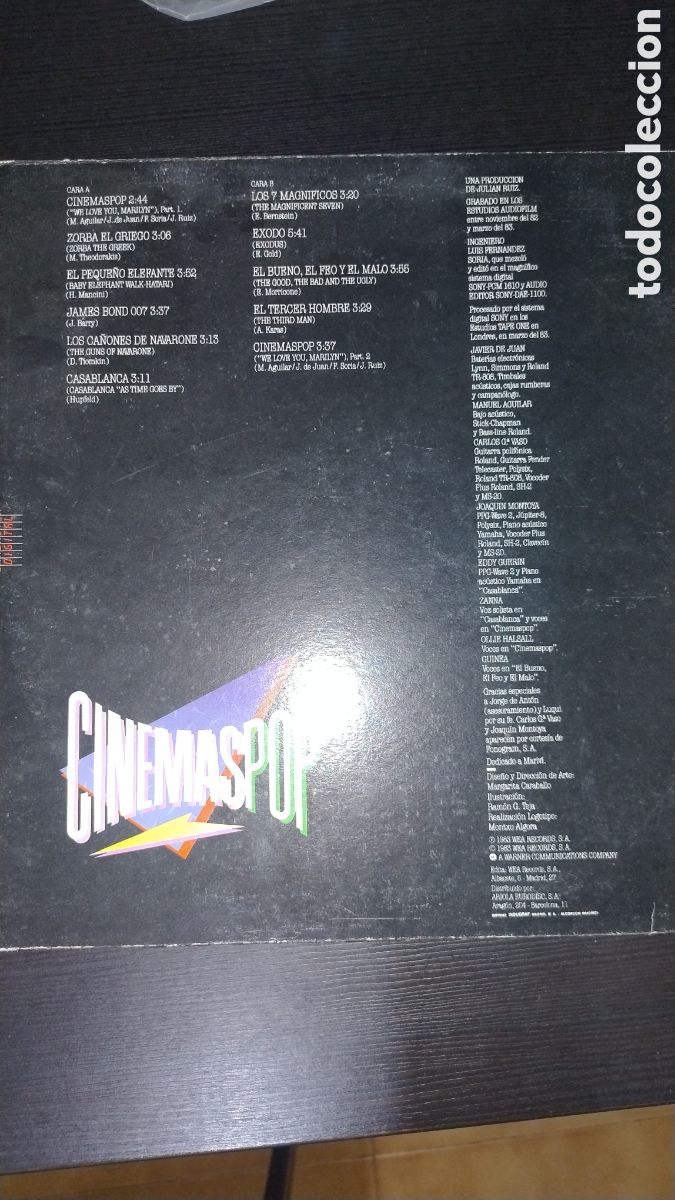 Discos de vinilo: Cinemaspop disco LP wea - Foto 2
