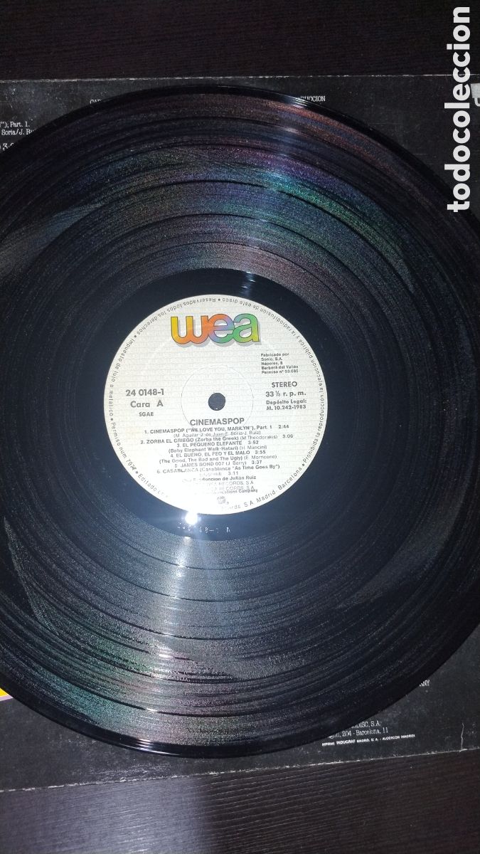Discos de vinilo: Cinemaspop disco LP wea - Foto 3