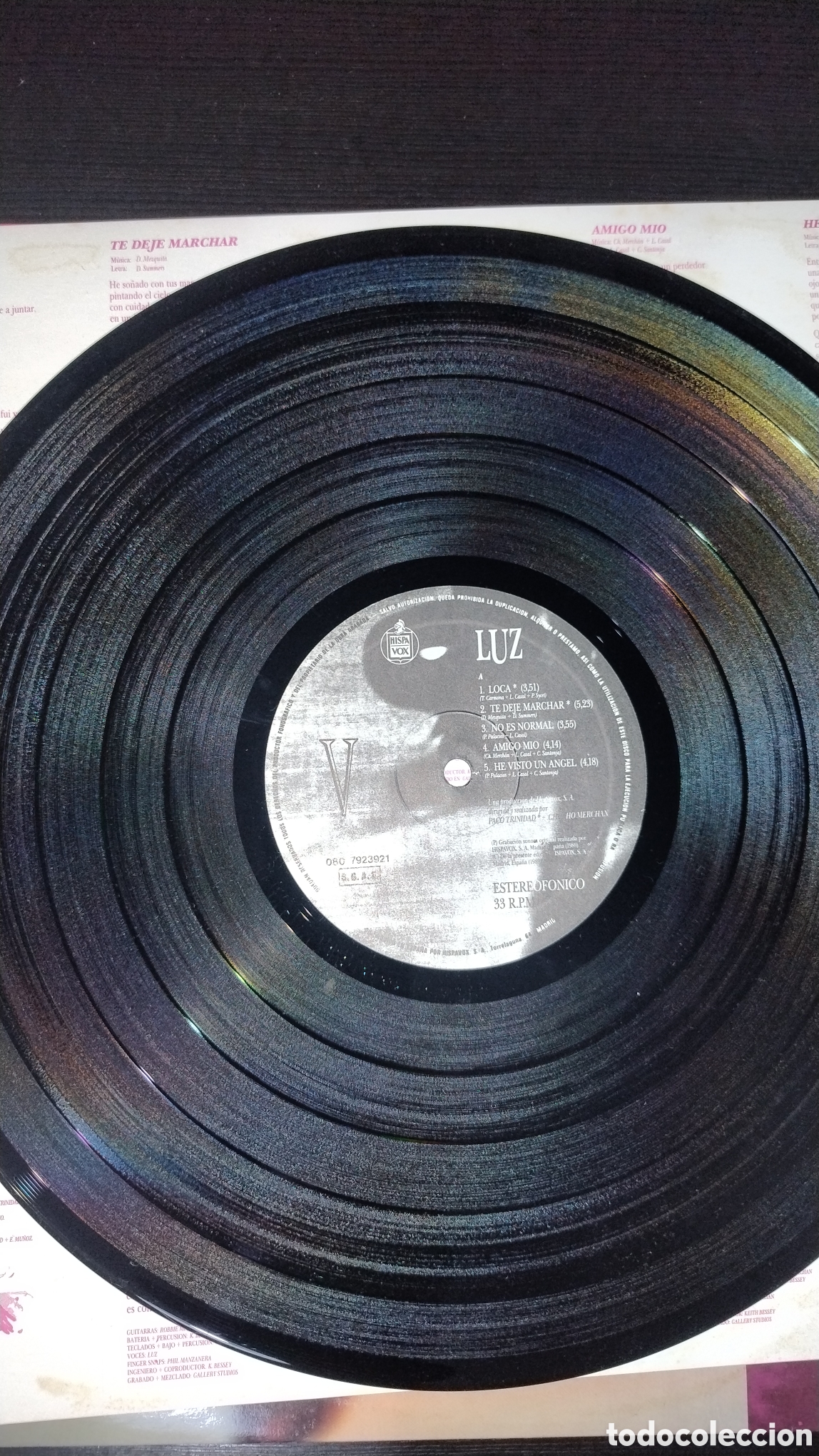 Discos de vinilo: Luz Casal disco LP V - Foto 4