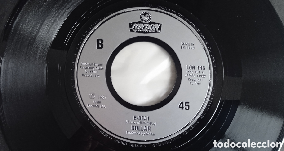 Discos de vinilo: DOLLAR - O Lamour (1987) disco de vinilo single - Foto 2