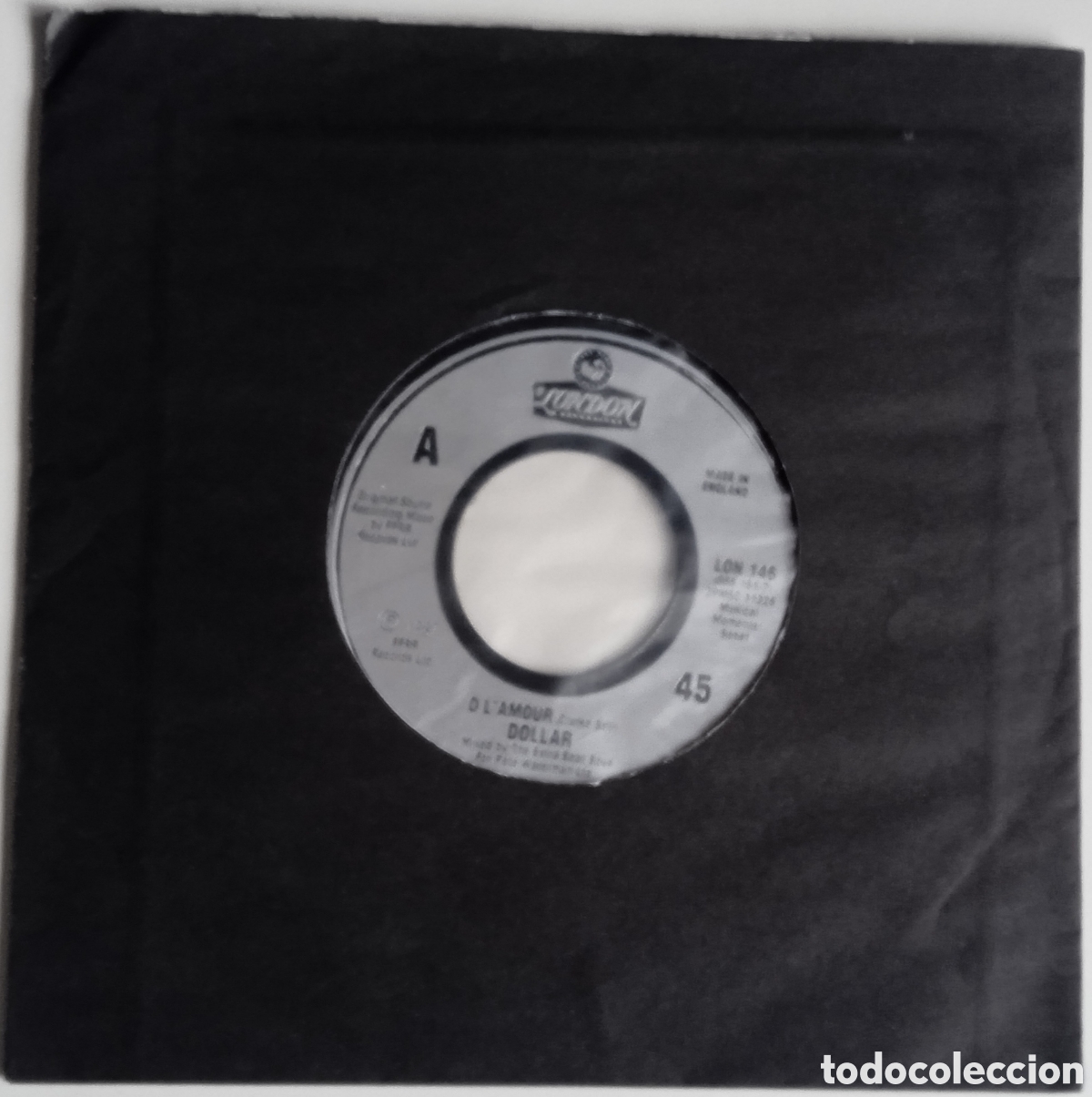 Discos de vinilo: DOLLAR - O Lamour (1987) disco de vinilo single - Foto 5