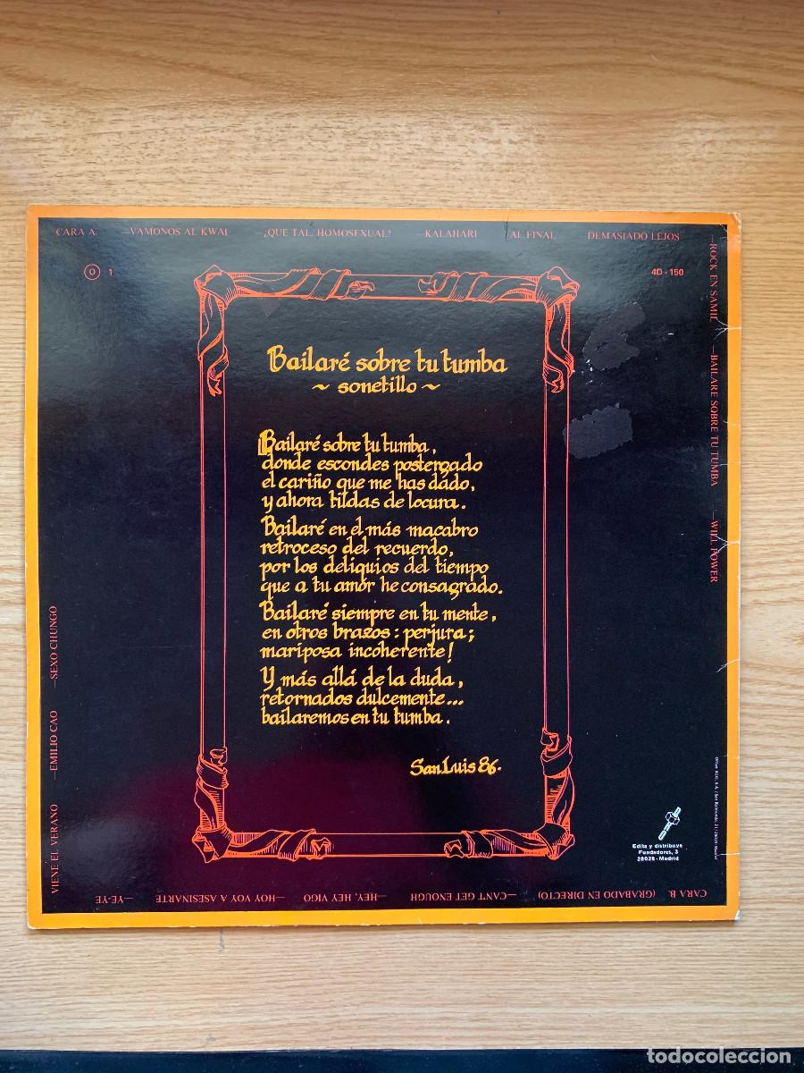 Discos de vinilo: Siniestro Total: Bailar&eacute; Sobre tu Tumba - Foto 5