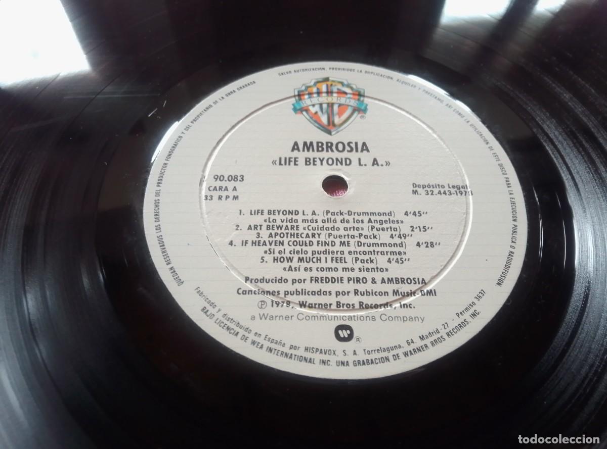 Discos de vinilo: AMBROSIA LIFE BEYOND 1978 LP MAC1 - Foto 3